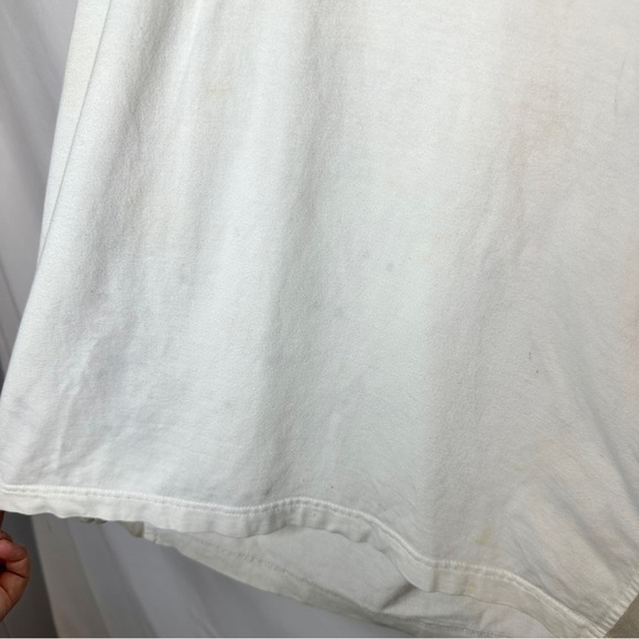 Harley Davidson Thrashed Collared Biker Motorcycle Shirt Cream Tan Logo Large - Picture 2 of 9